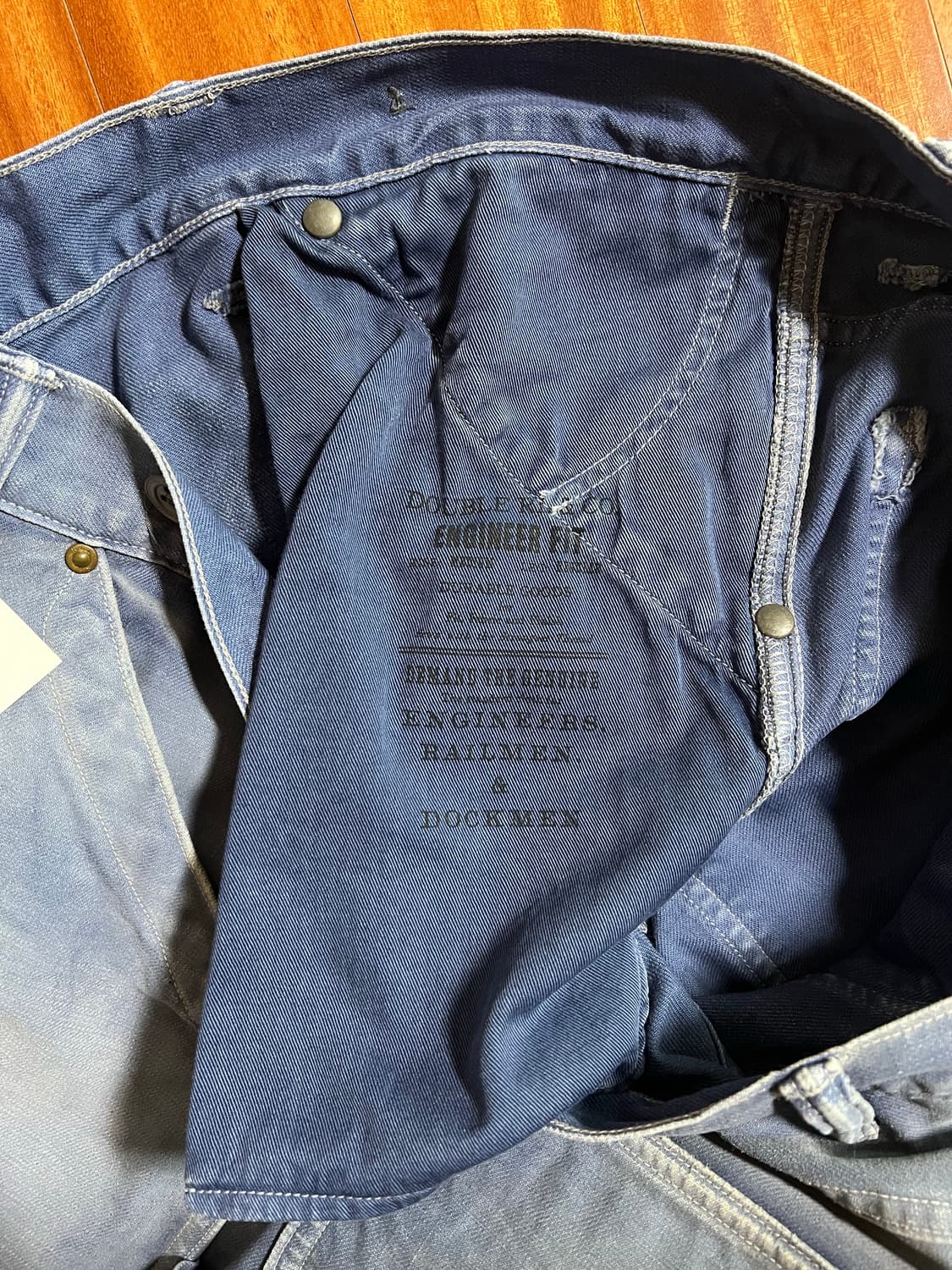 RRL 더블알엘 엔지니어핏 카펜터 팬츠 블루 상품이미지8