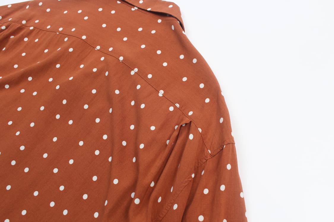 SENSE OF PLACE Dot Rayon Open Collar Shi 상품이미지6