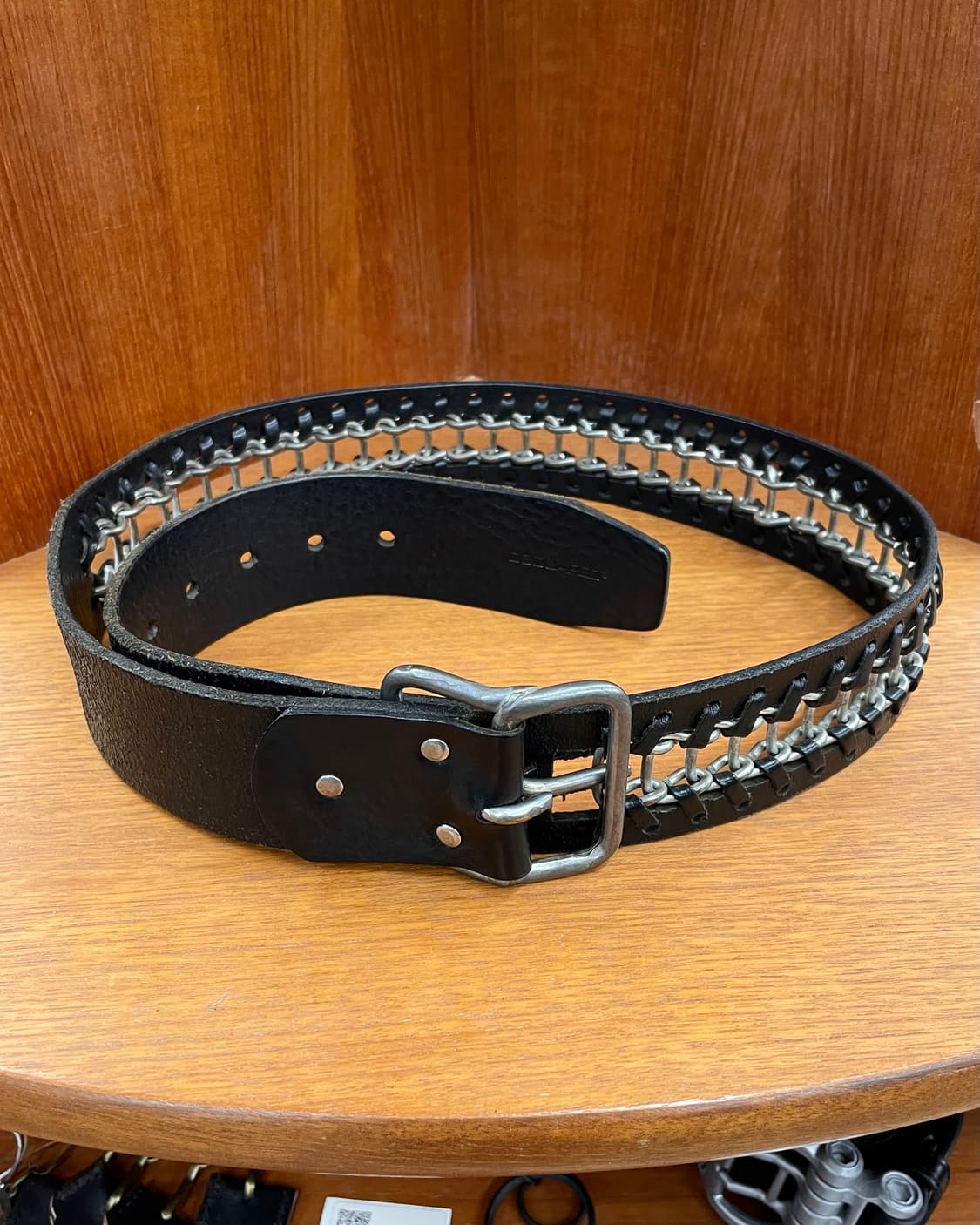 디스퀘어드2 메탈 체인 레더 벨트 상품이미지1