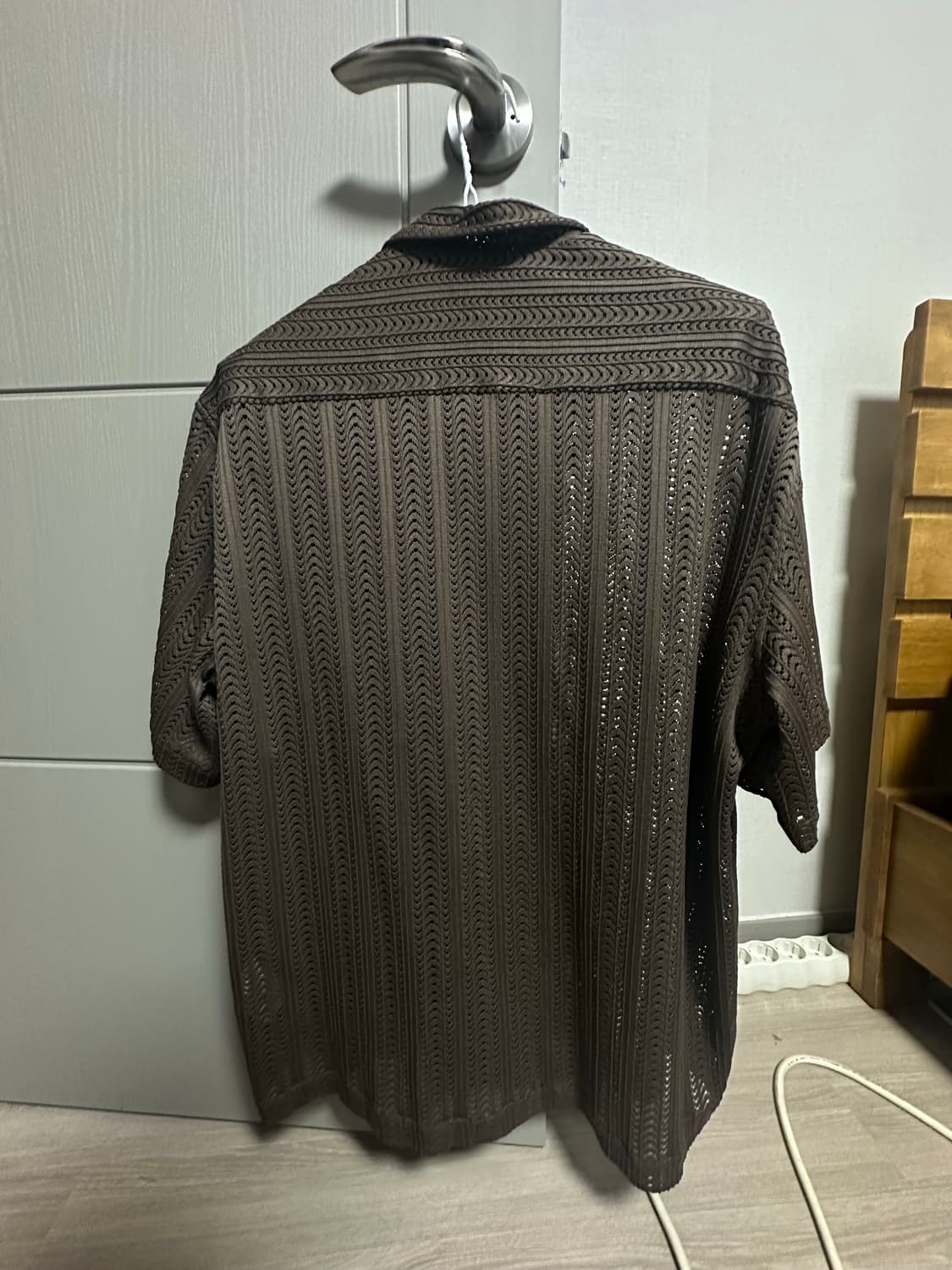 [L] 커먼스웨덴 크로쉐패턴 셔츠 상품이미지2