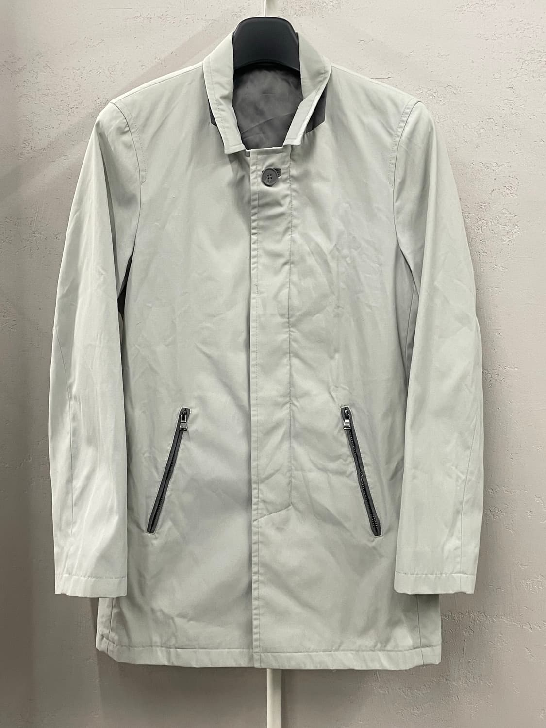 DNKY Donna Karan 버튼 탑 트렌치 코트 그레이L 상품이미지2