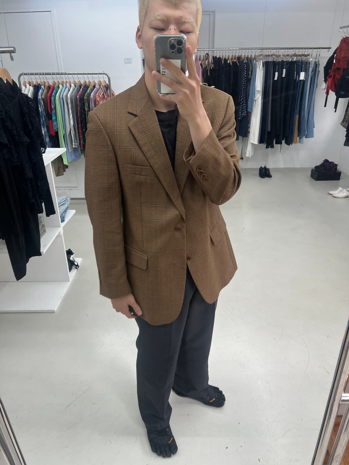브룩스 브라더스 이태리메이드 글렌체크 자켓 상품이미지1