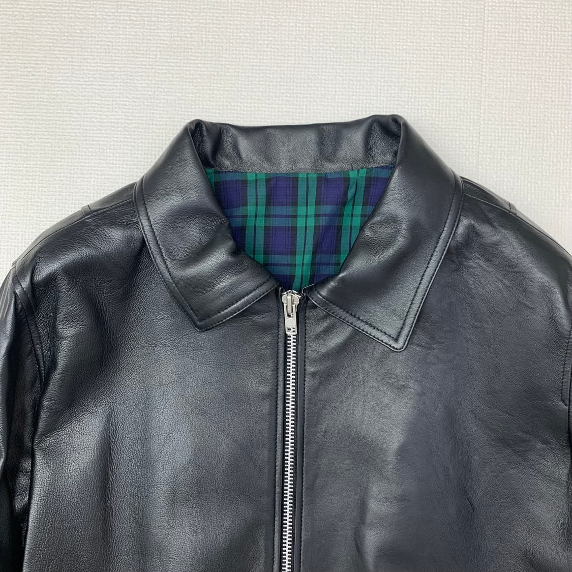 론트 싱글 라이더 양가죽 자켓(XL/블랙) 레더 싱글 자켓 상품이미지2