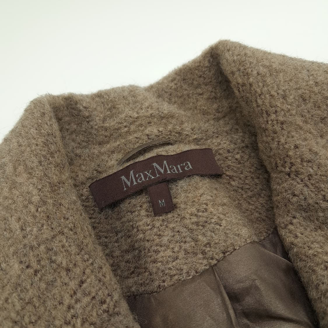 CN859W M 막스마라 알파카 슈퍼파인 캐시미어 블렌드 벨티드 코트 상품이미지4