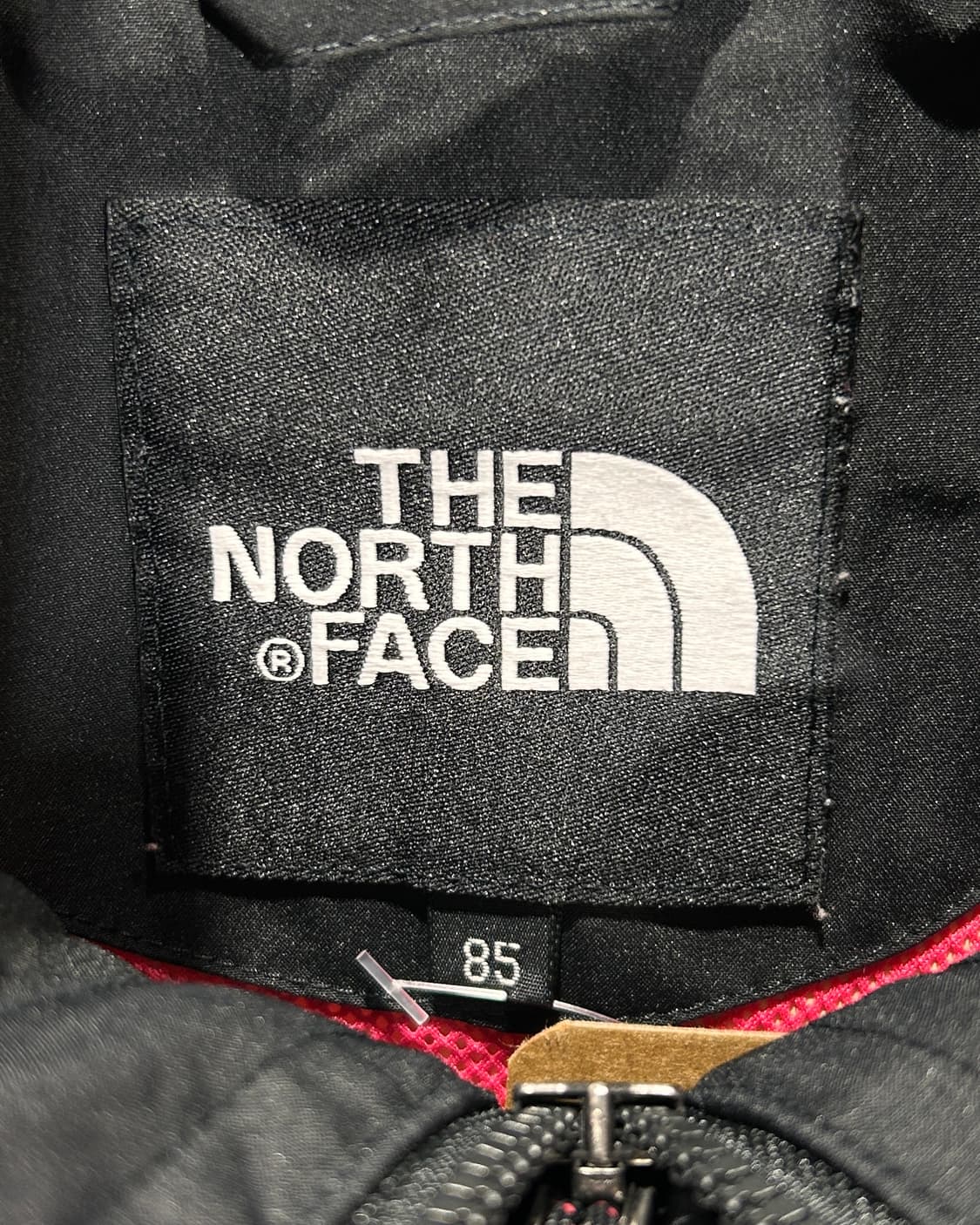 M 노스페이스 핑크로고 블랙 나일론 자켓 상품이미지5