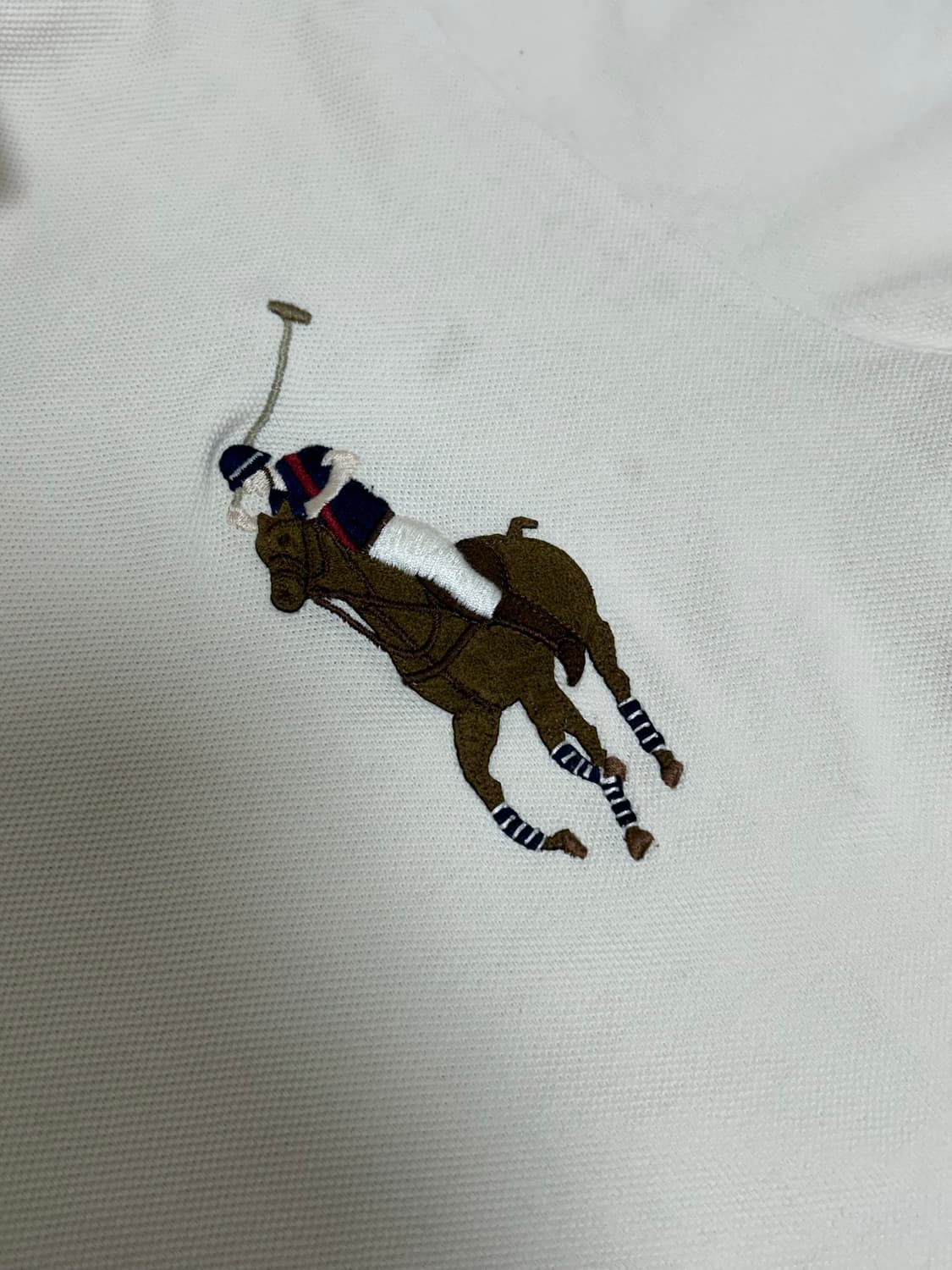 폴로 랄프로렌 아이보리 빅로고 pk티 상품이미지3