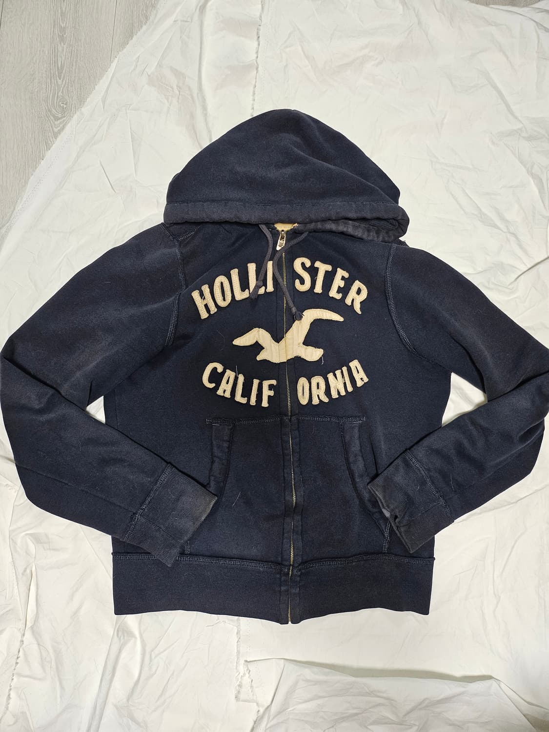 홀리스터 대장급 y2k 핀터깔 아치로고 후드집업 L 상품이미지1