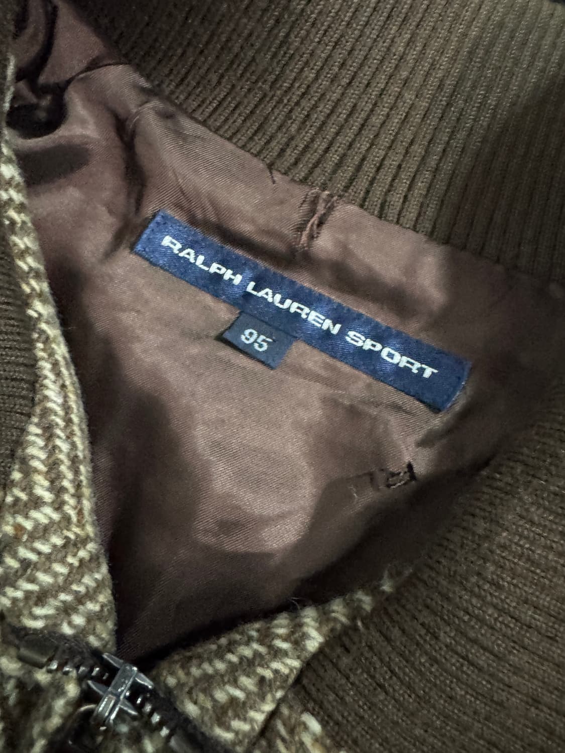 희귀!! 여성 폴로 랄프로렌 스포츠 헤링본 울 블루종 자켓 상품이미지3