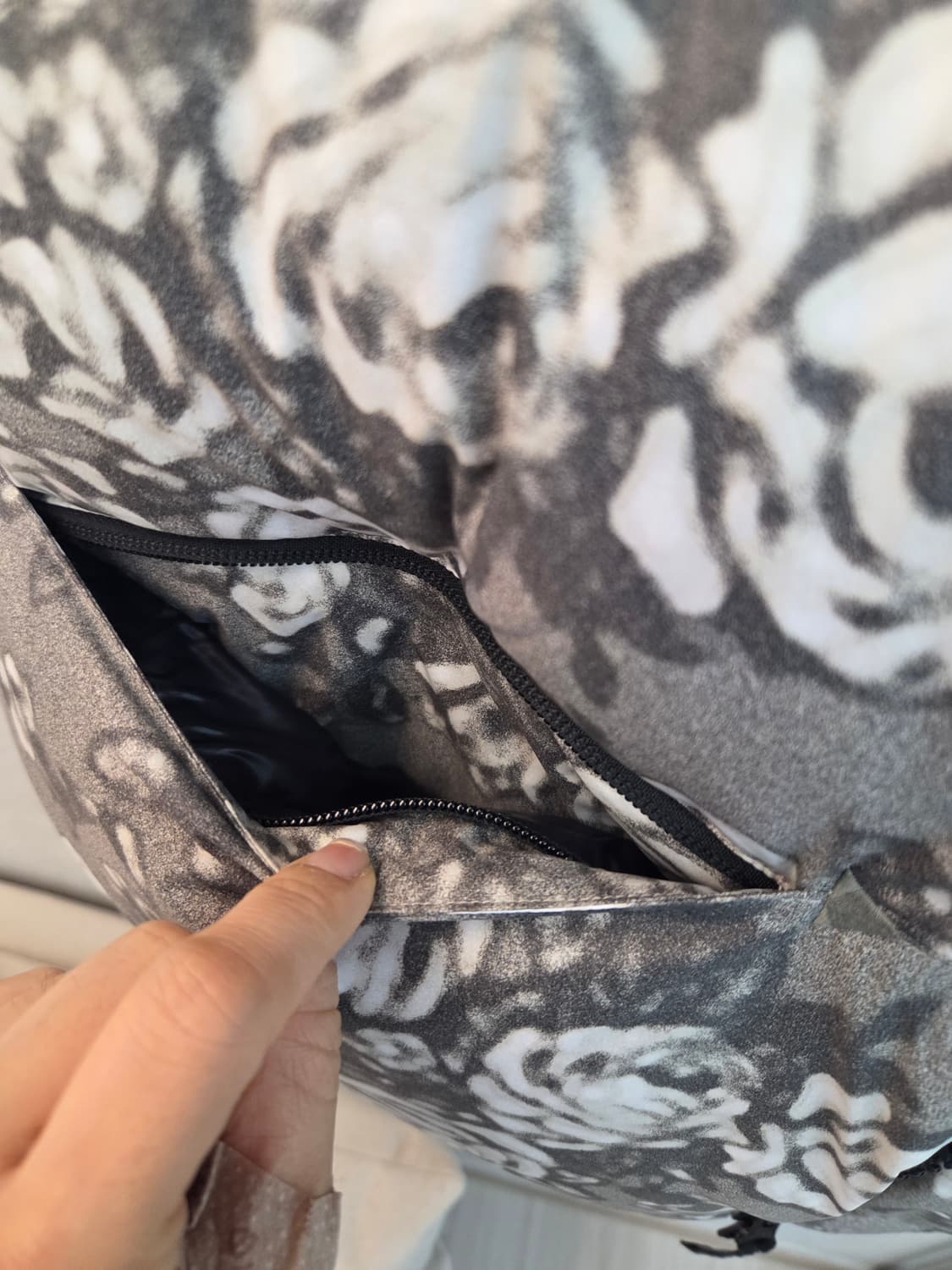 디스이즈네버댓 플라워 그레이 패딩 베스트 상품이미지5