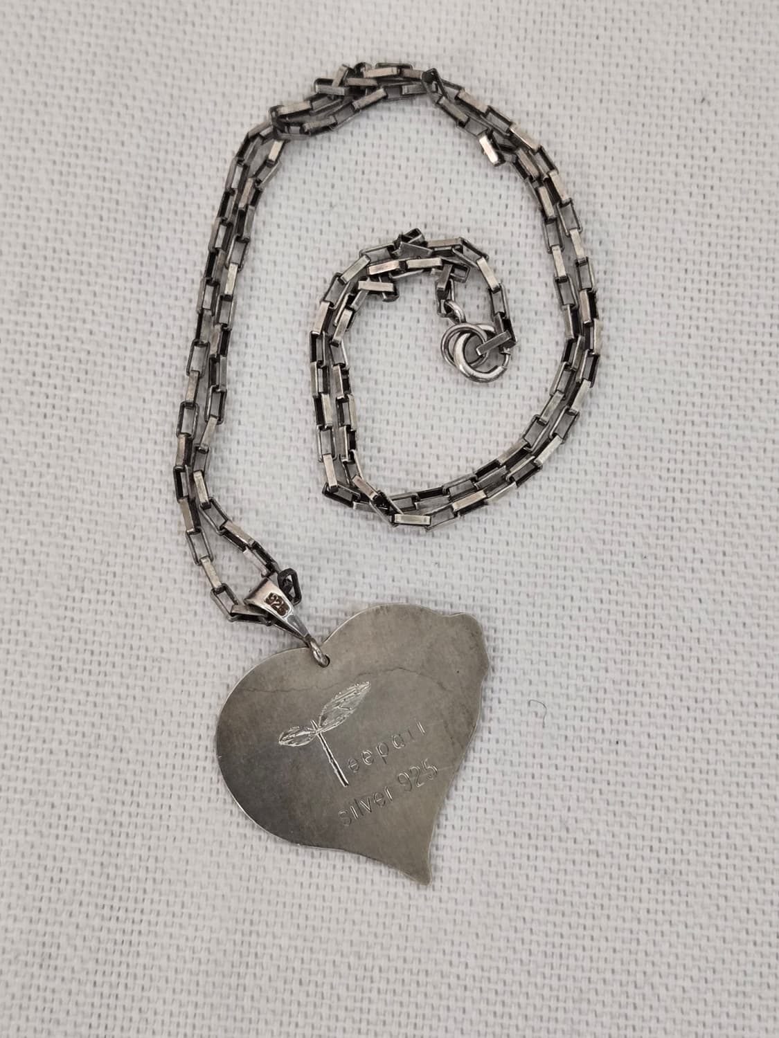 아트페이스 하트 실버925 펜던트 목걸이｜빈티지 실버 상품이미지4