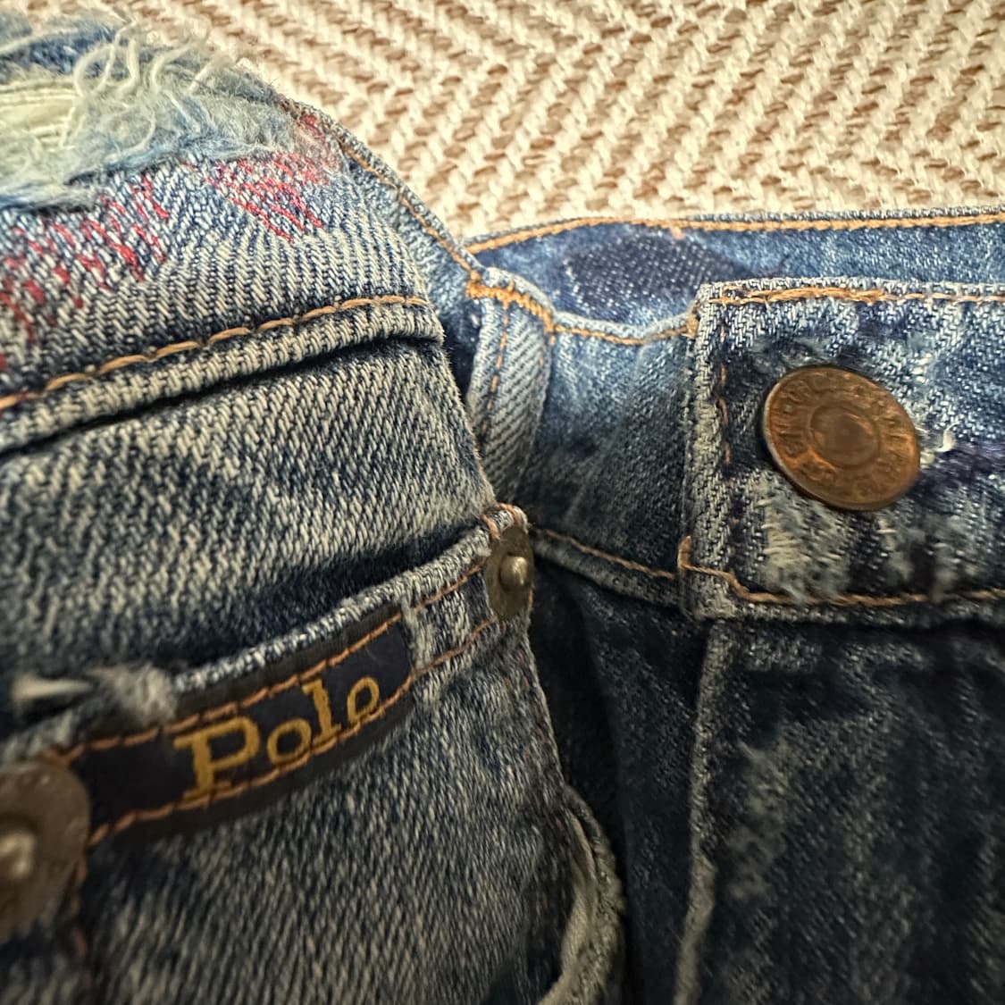 POLO RALPH LAUREN patchwork denim jeans 상품이미지3