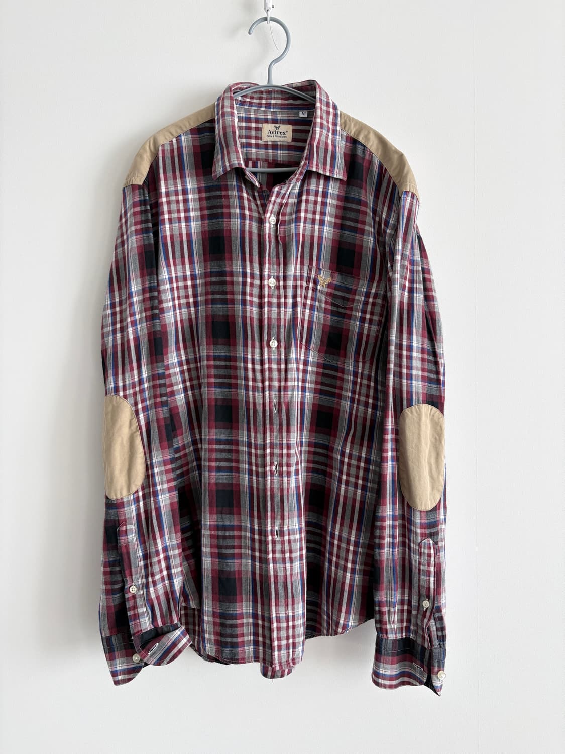 Avirex 아비렉스 체크 패치 셔츠 상품이미지1