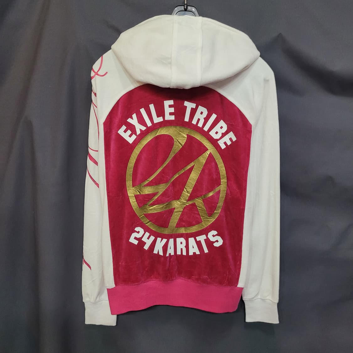  24karats EXILE TRIBE 벨루어 저지 후드집업 상품이미지1