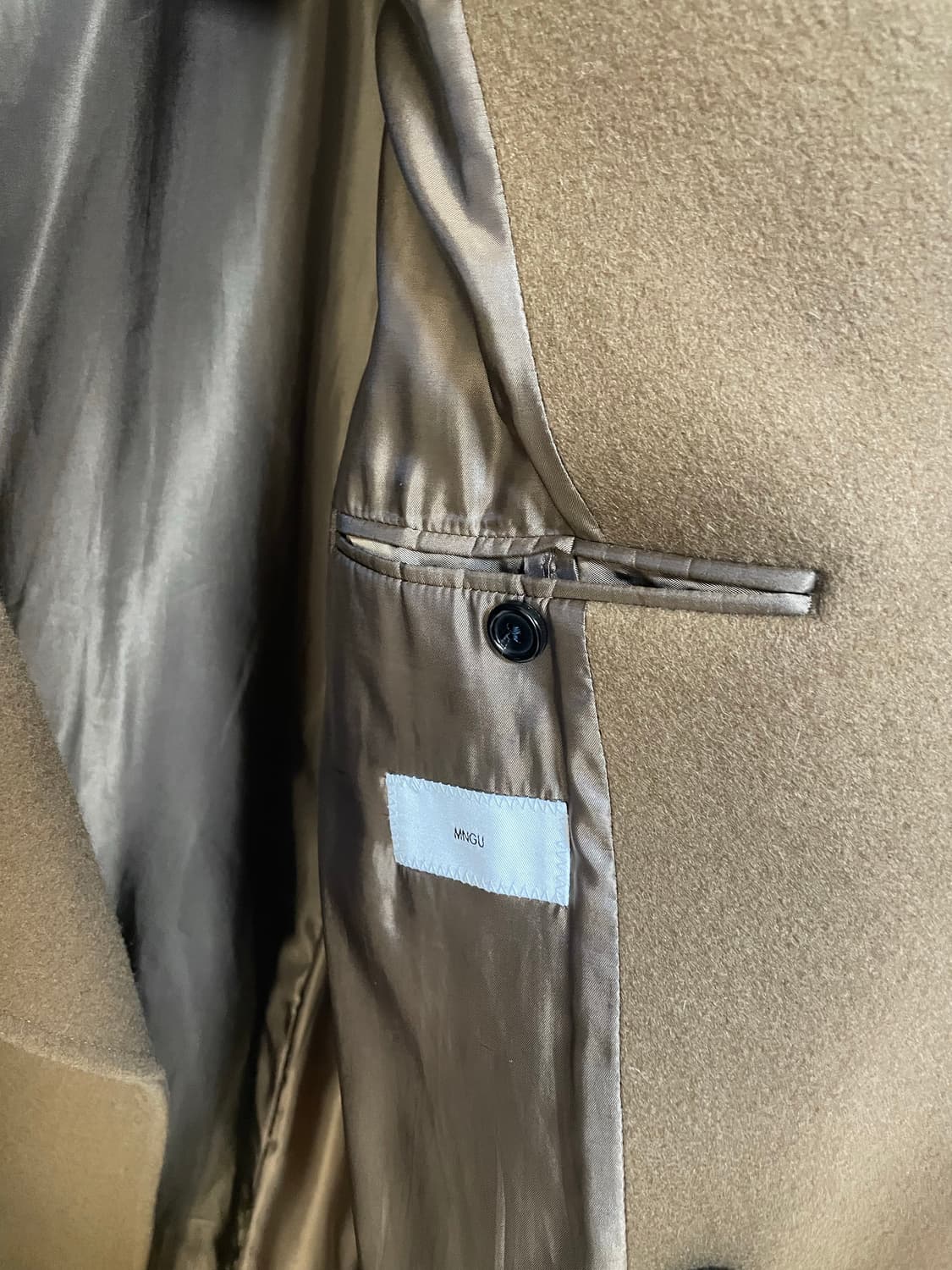 M) MNGU 17fw 더블 브레스티드 롱코트 카멜 명작 시즌 상품이미지8