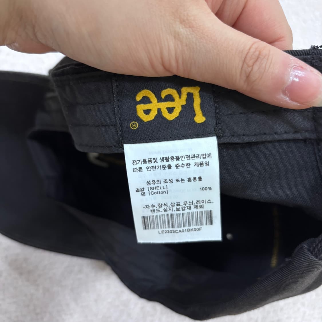F LEE 리 자수로고 블랙 볼캡 0519E 상품이미지7