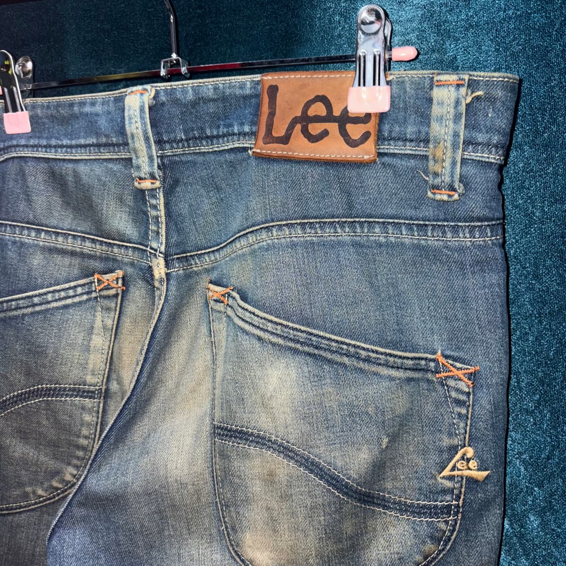 (32) 90s Lee 백 스티치 스트레이트 데님 팬츠 상품이미지6
