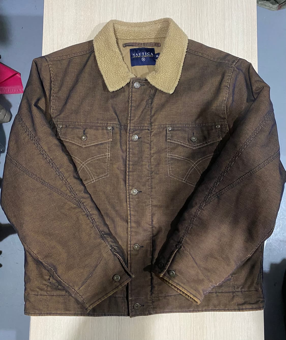 NAUTICA 코듀로이 넥 퍼 자켓 XL 상품이미지1