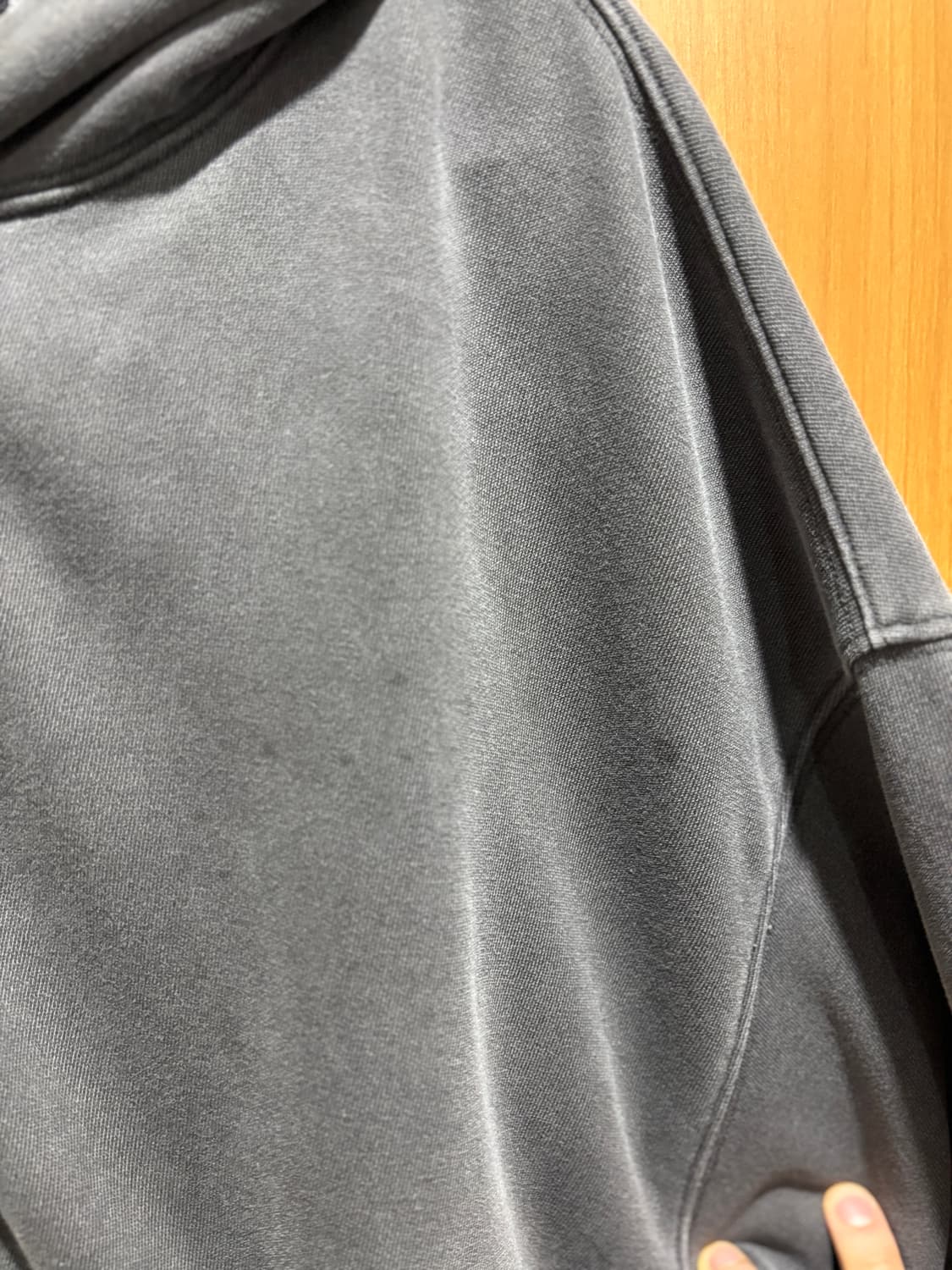 HTAE 80s VTG Hood Zip Aged Black 상품이미지5