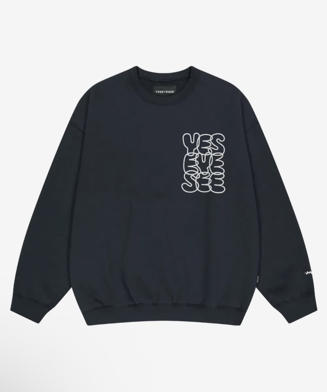 예스아이씨 차콜 로고 맨투맨 XL 상품이미지1