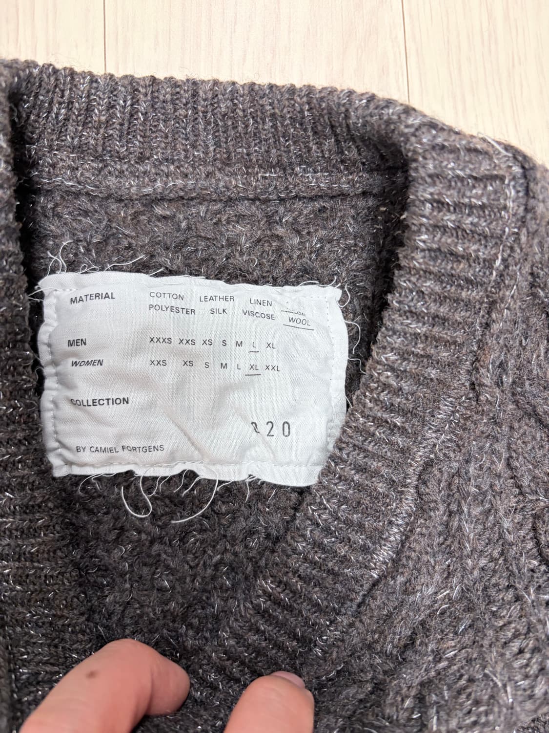 Camiel fortgens 25fw 프랑켄슈타인 니트 L사이즈 상품이미지2