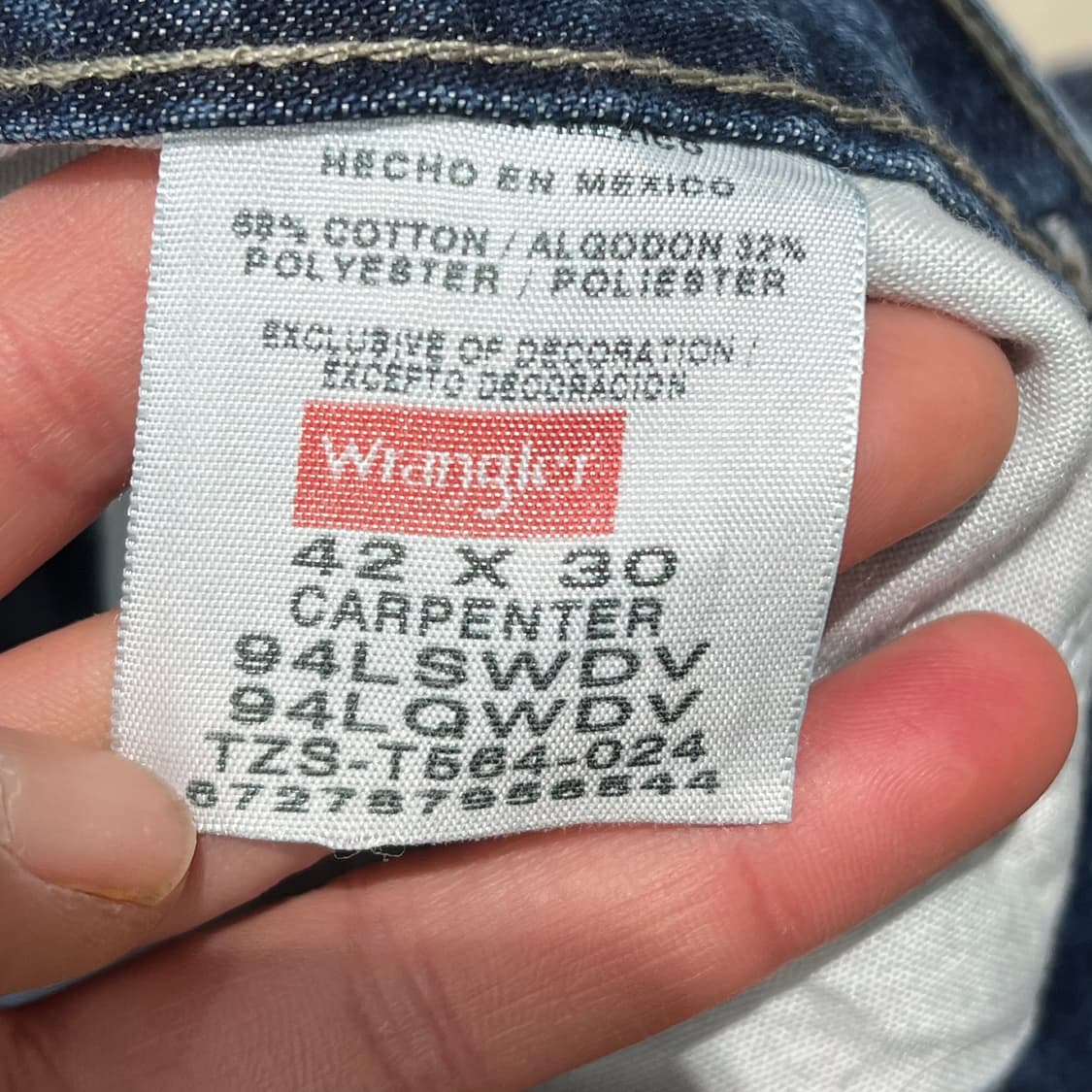 랭글러 카펜터 데님팬츠 s09595 상품이미지6