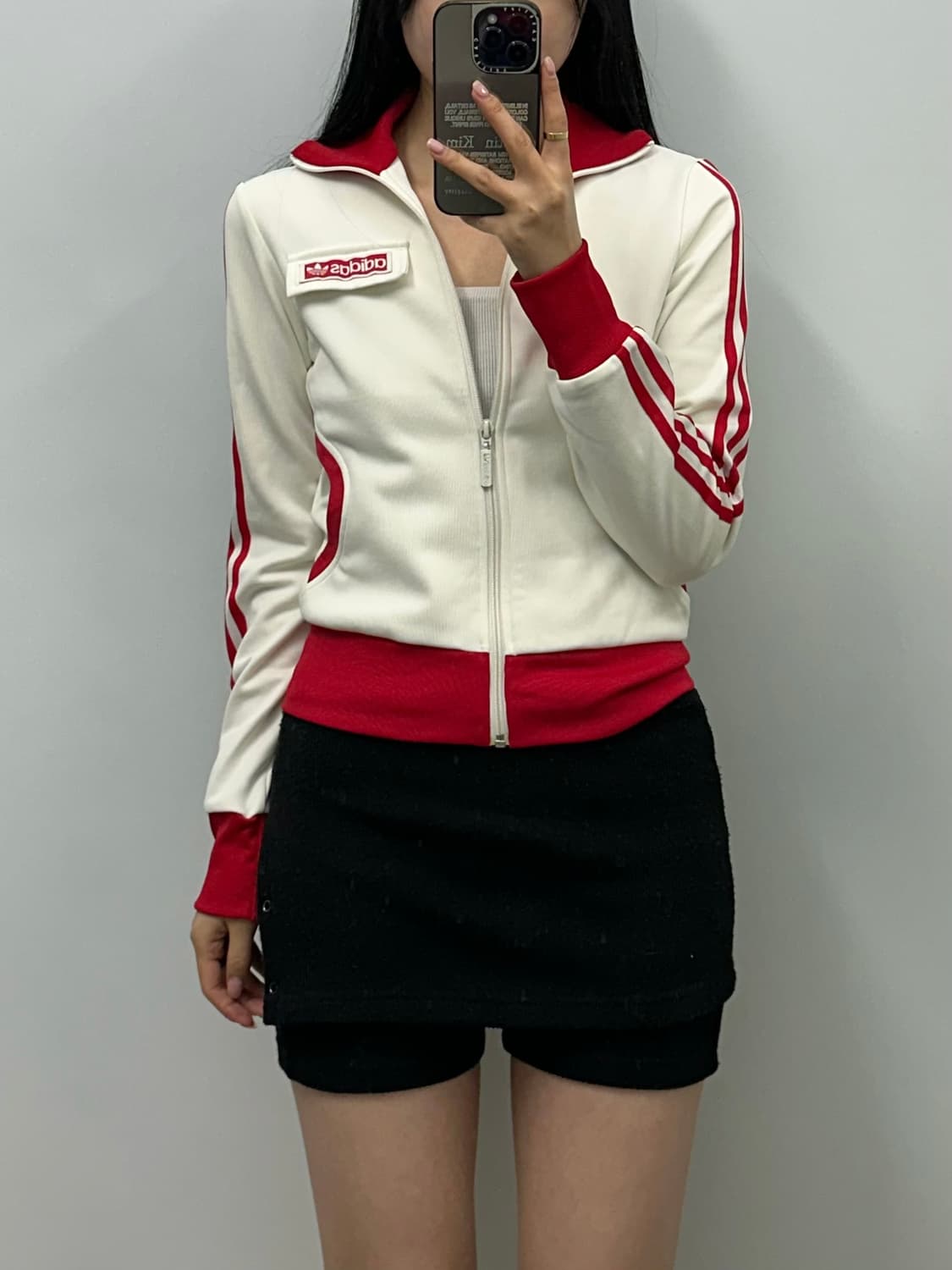 아디다스 희귀 대장급 화이트 레드 흰빨 트랙 져지 상품이미지1