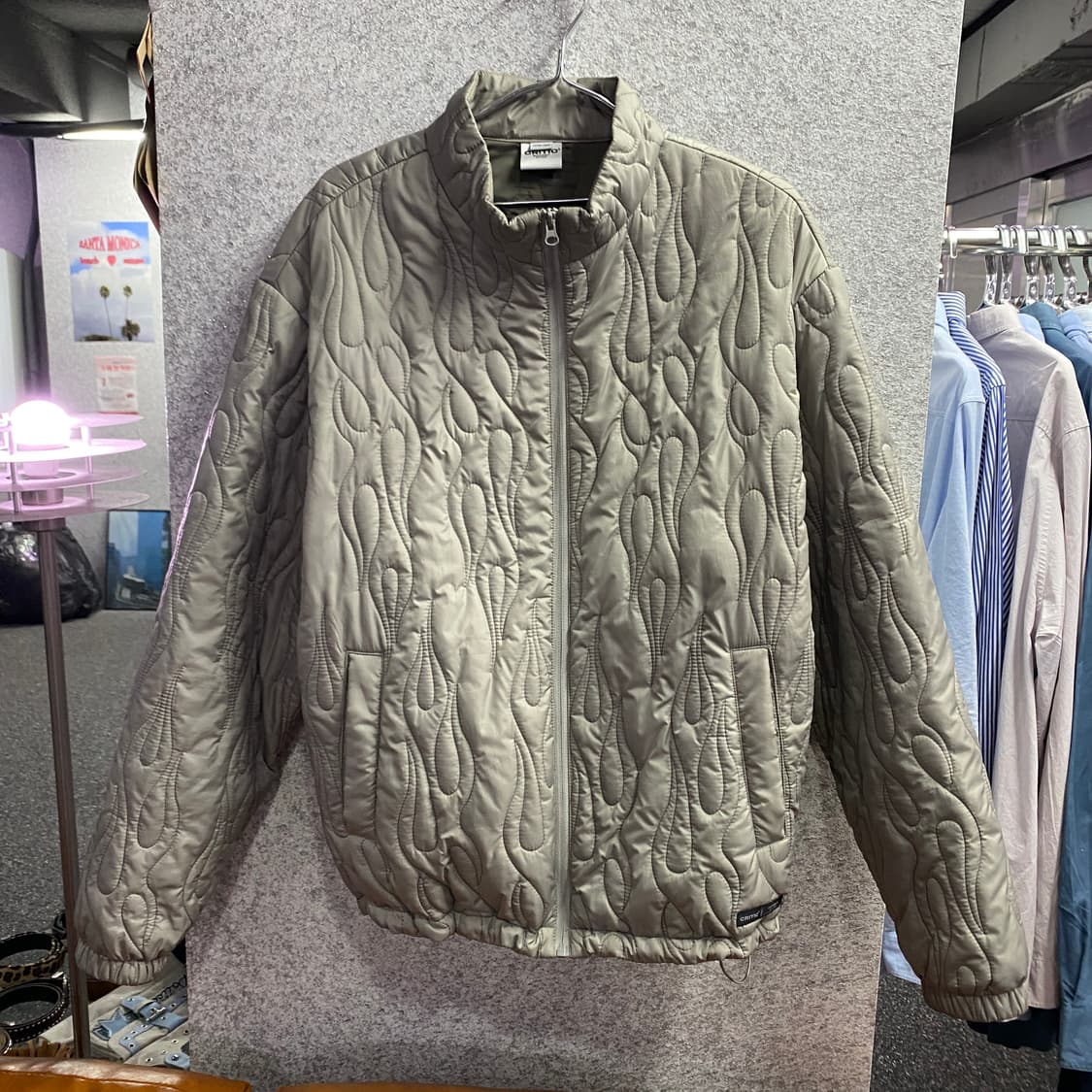 크리틱 퀄팅 스트링 애쉬 경량패딩 B3711 상품이미지2