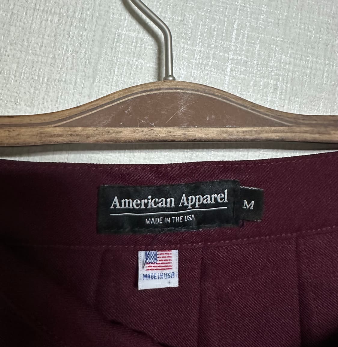 아메리칸어패럴 테니스스커트 버건디 M 상품이미지2