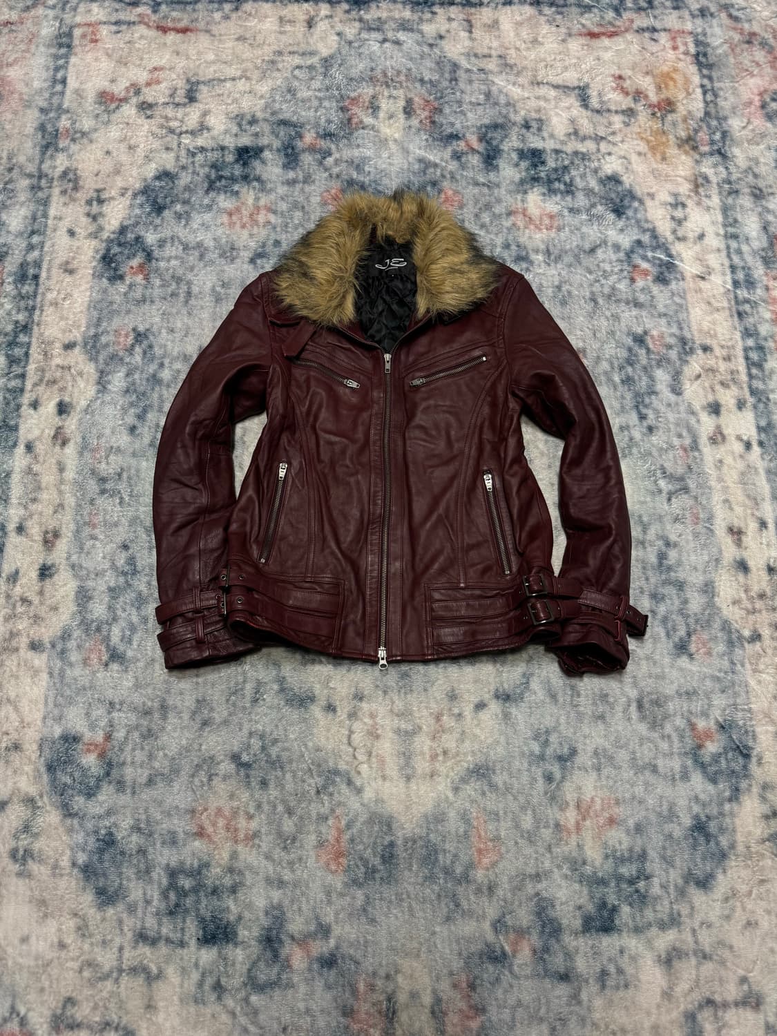 Jackrose 00s lamb skin trimming fur jack 상품이미지2
