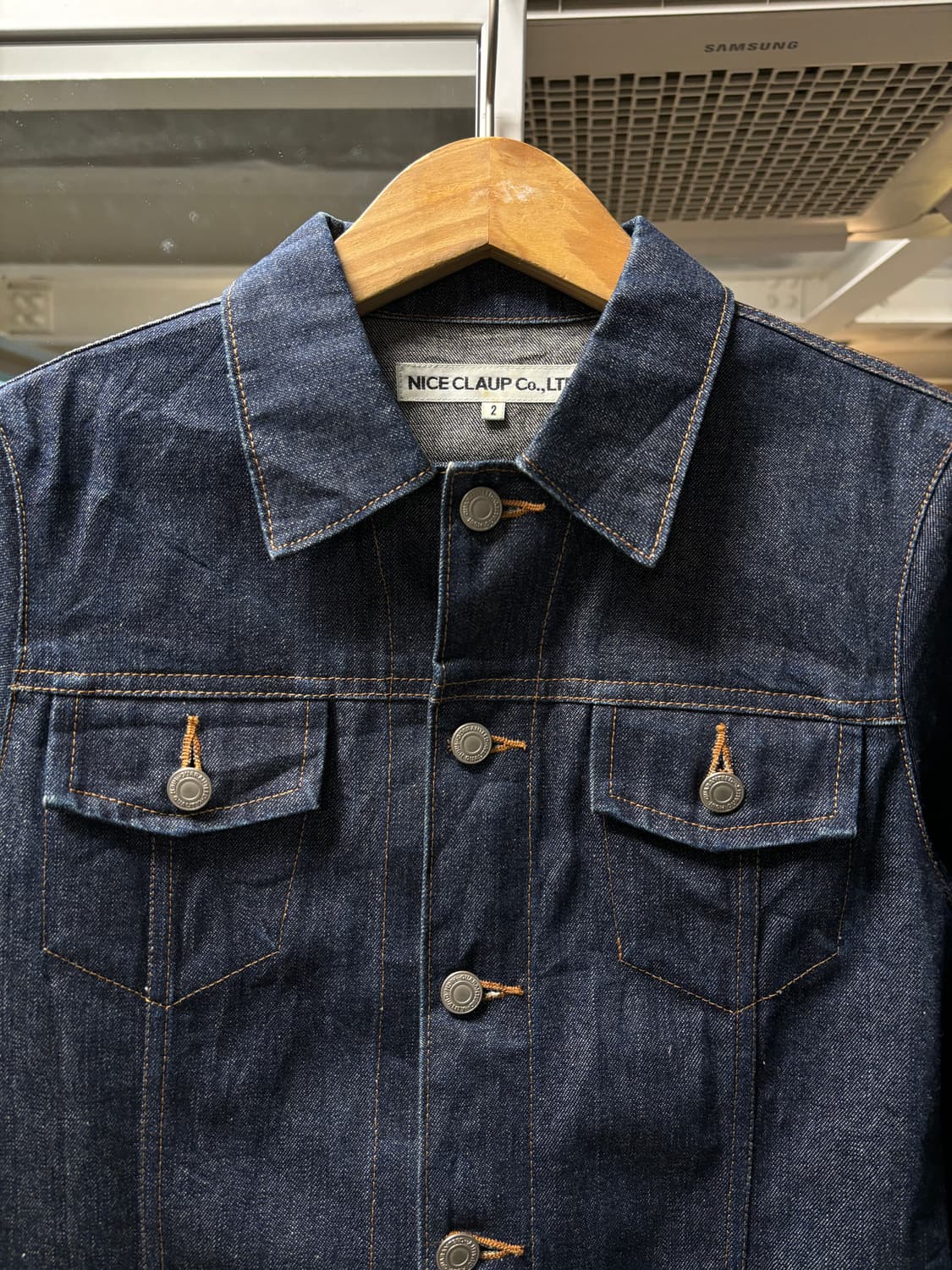 Nice claup 리지드 데님 자켓 상품이미지3