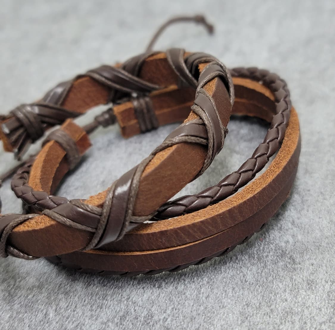 vintage leather bracelet set 상품이미지1