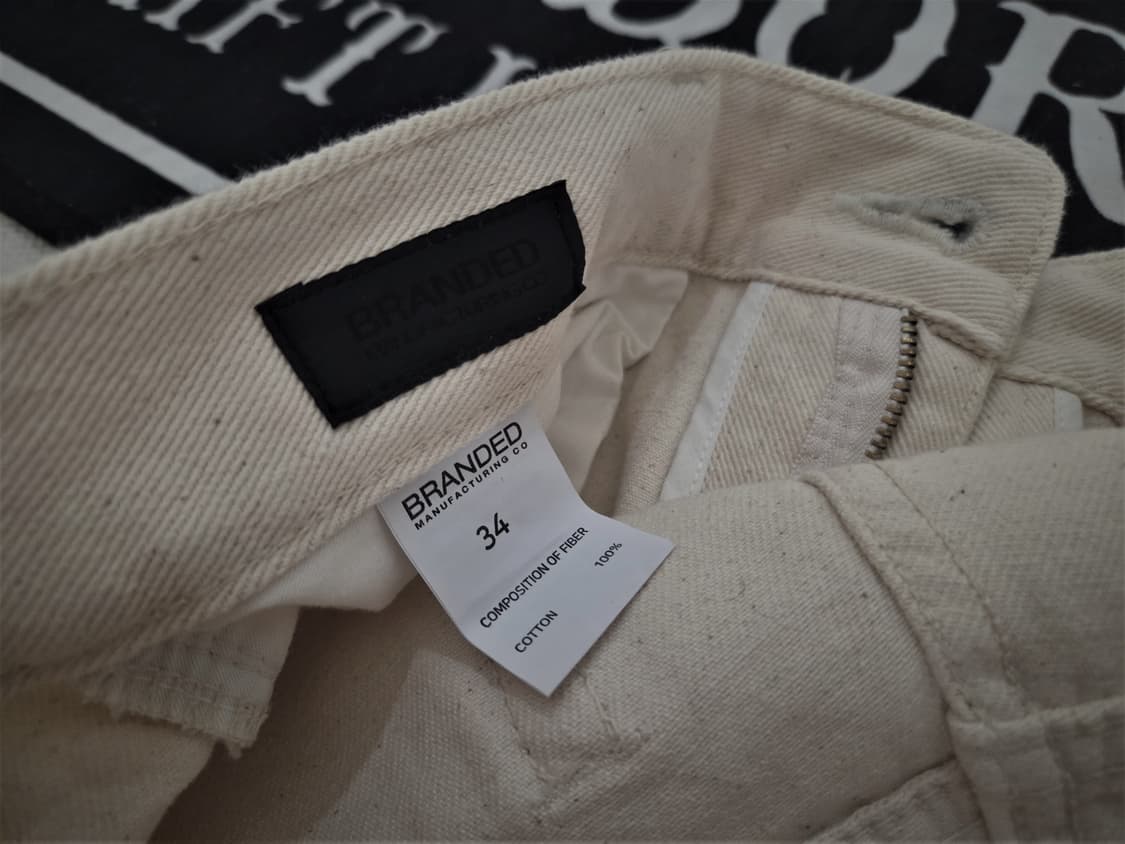 브랜디드 1931 오브젝 진 크롭 스트레이트 34사이즈 팝니다. 상품이미지5