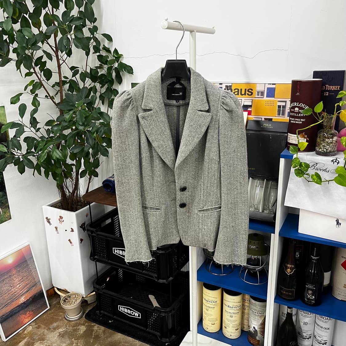 이자벨마랑 캐시미어 블렌드 헤링본 블레이져 1 상품이미지1