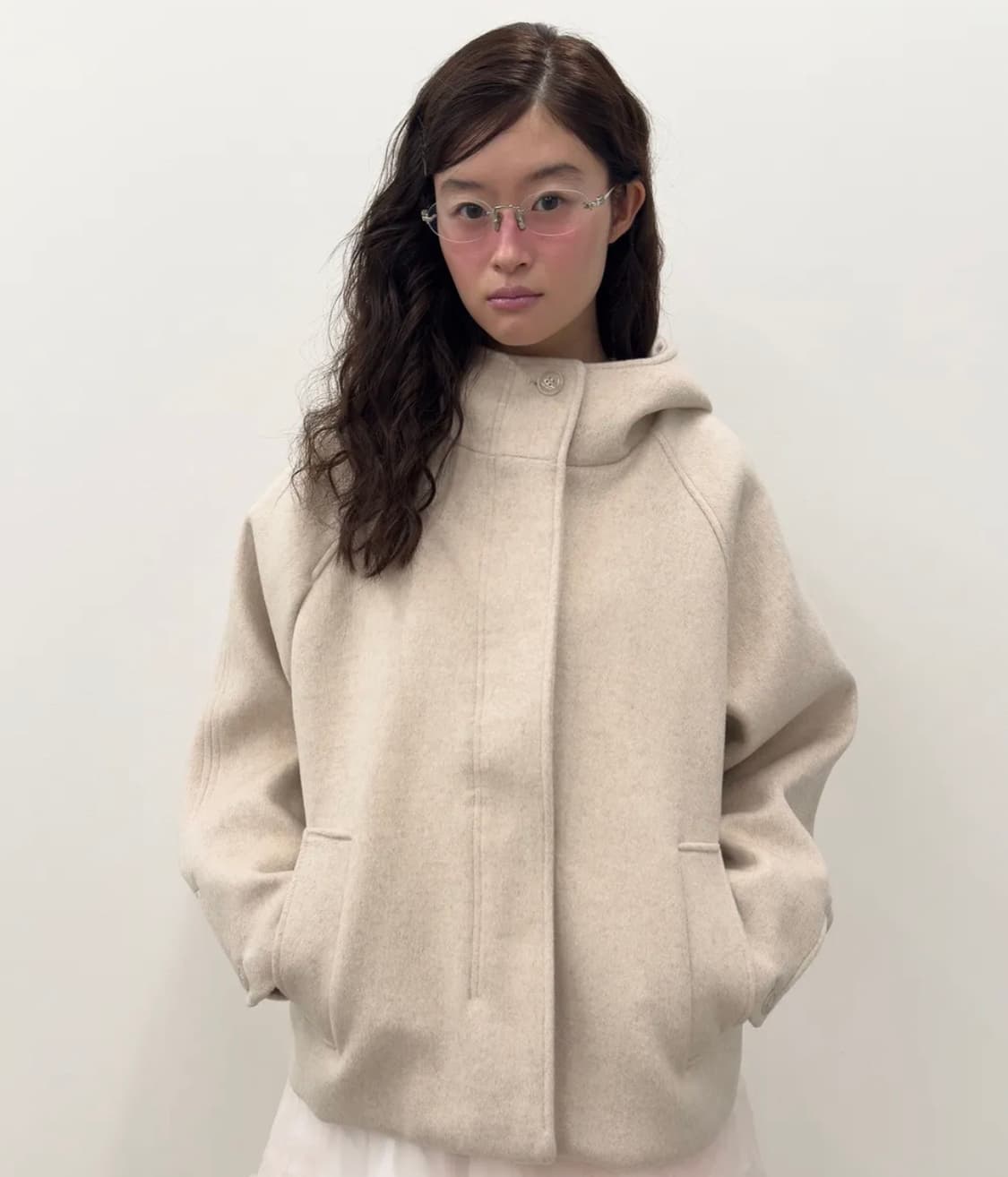 타입서비스 Hooded Half Coat [Oatmeal] 상품이미지1