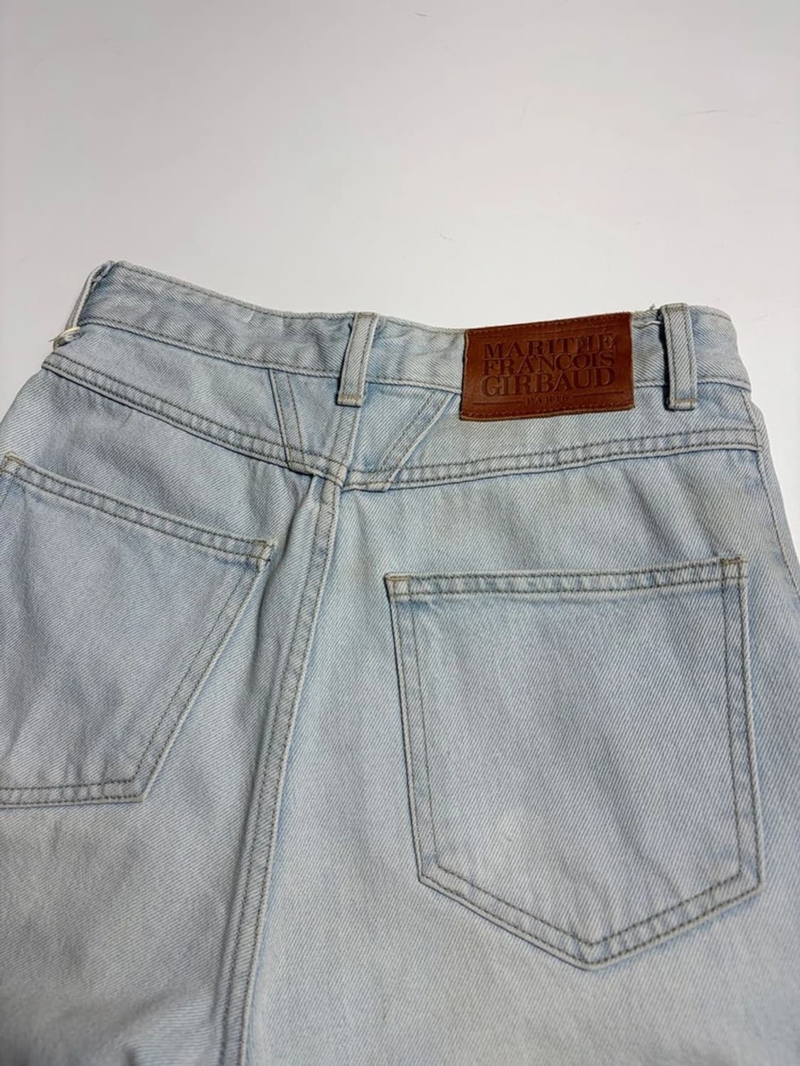 마리떼프랑소와저버 라이트 블루 핀턱 데님 반바지 R1671 상품이미지5