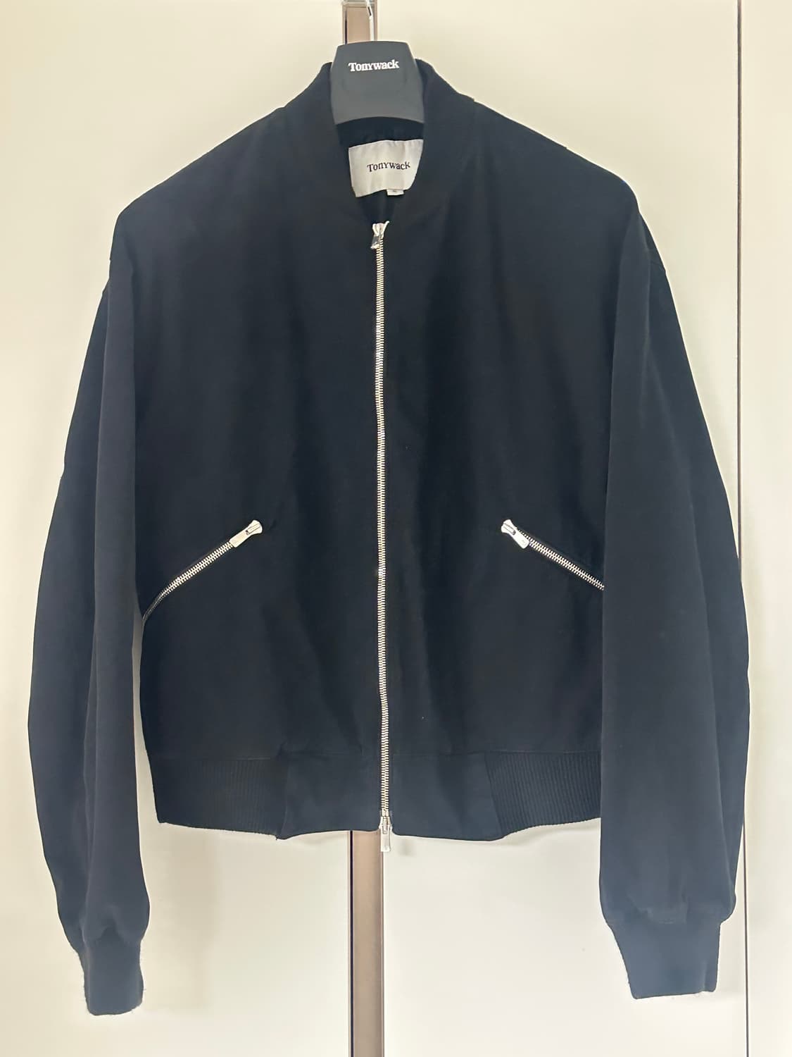 [XL] 토니웩 가먼트 워시드 코튼 봄버 블랙 XL 상품이미지3