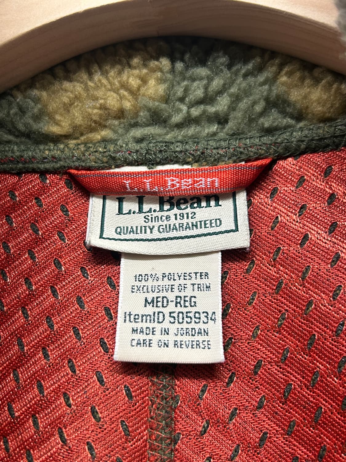 레어 LLBean 엘엘빈 카모 플리스 베스트 상품이미지4