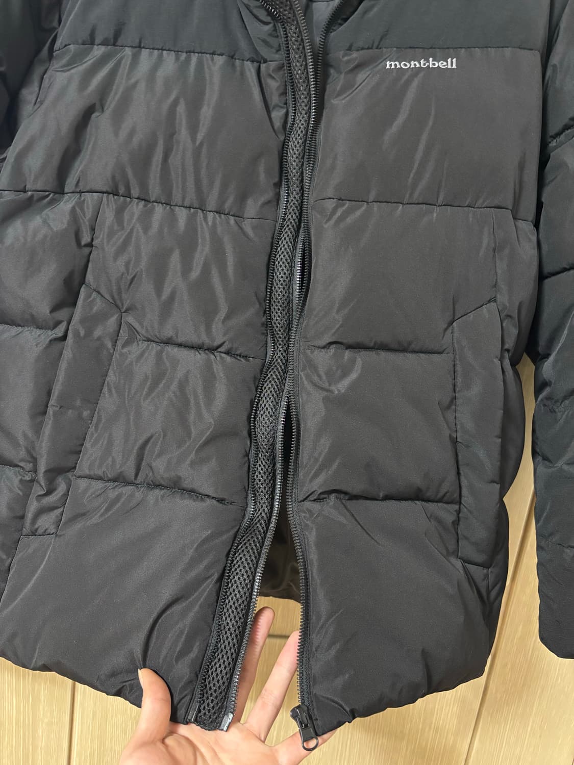 몽벨 숏 패딩 블랙 상품이미지5