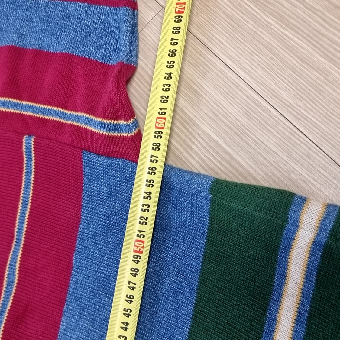 노티카 빈티지 스트라이프 패턴 니트(100~105) 상품이미지6