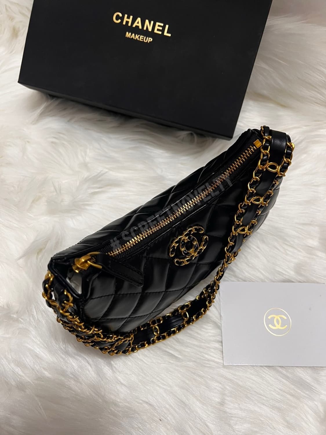 샤넬뷰티 램스킨 골드체인 호보백 퀄팅 숄더백 VIP 상품이미지6