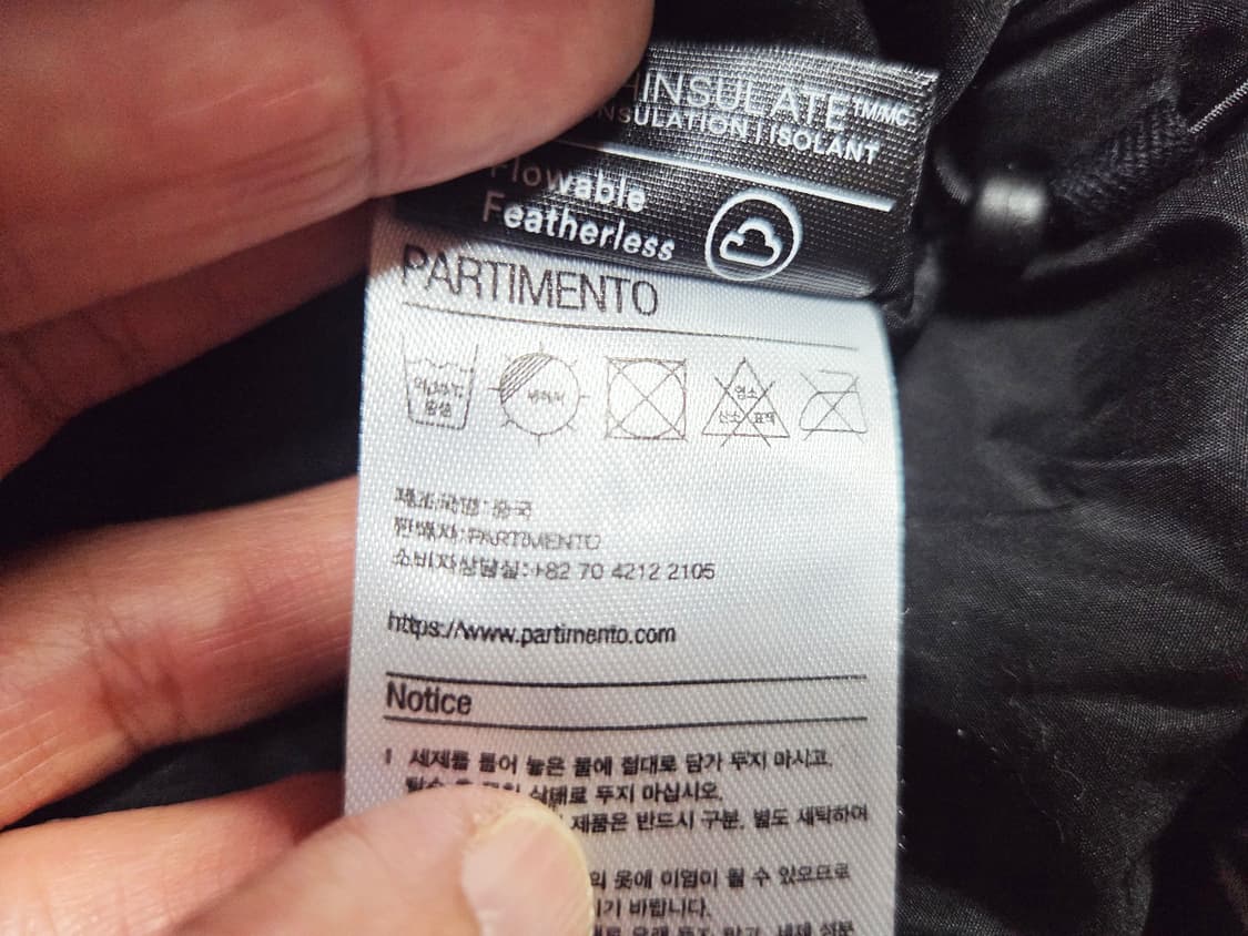 파르티멘토(PARTIMENTO) 투웨이 크롭 푸퍼 자켓 프리사이즈 새상품 상품이미지10