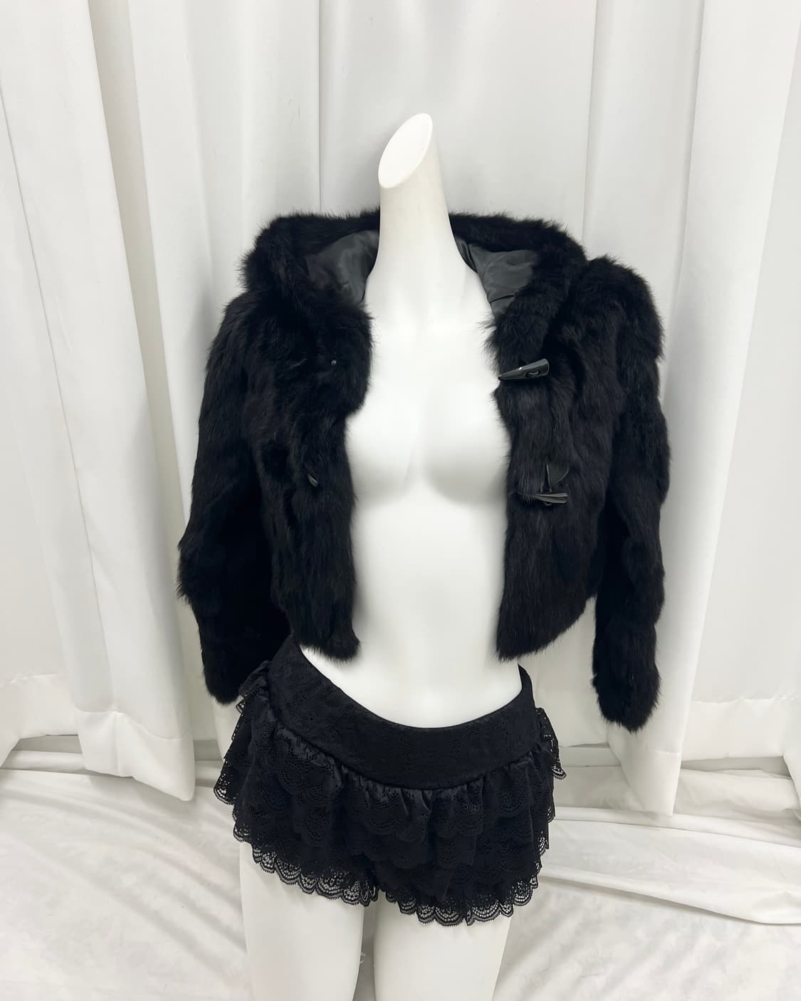 떡코 레빗퍼 크롭 자켓 상품이미지2