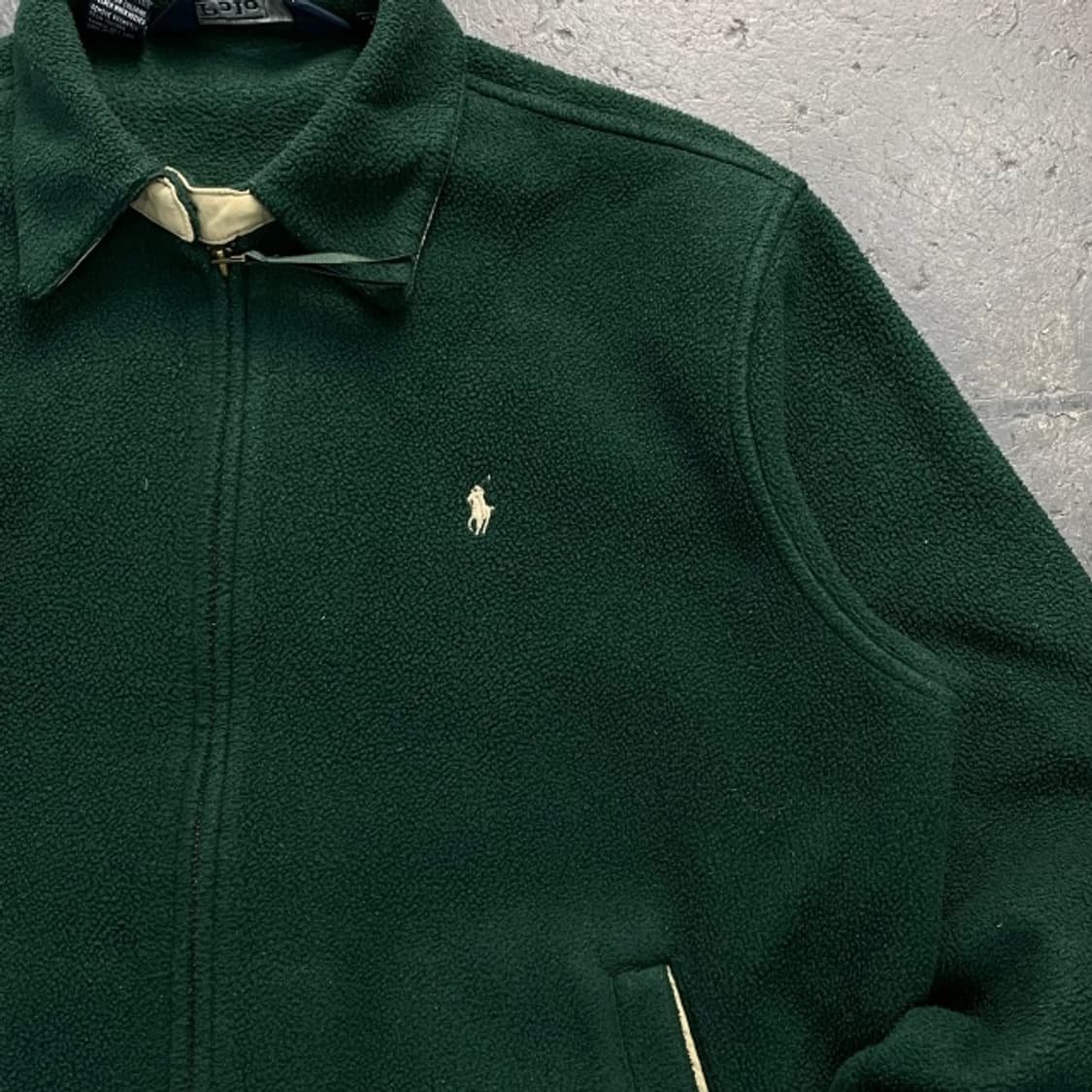 100 폴로 랄프로렌 그린 폴라텍 블루종 후리스 상품이미지2
