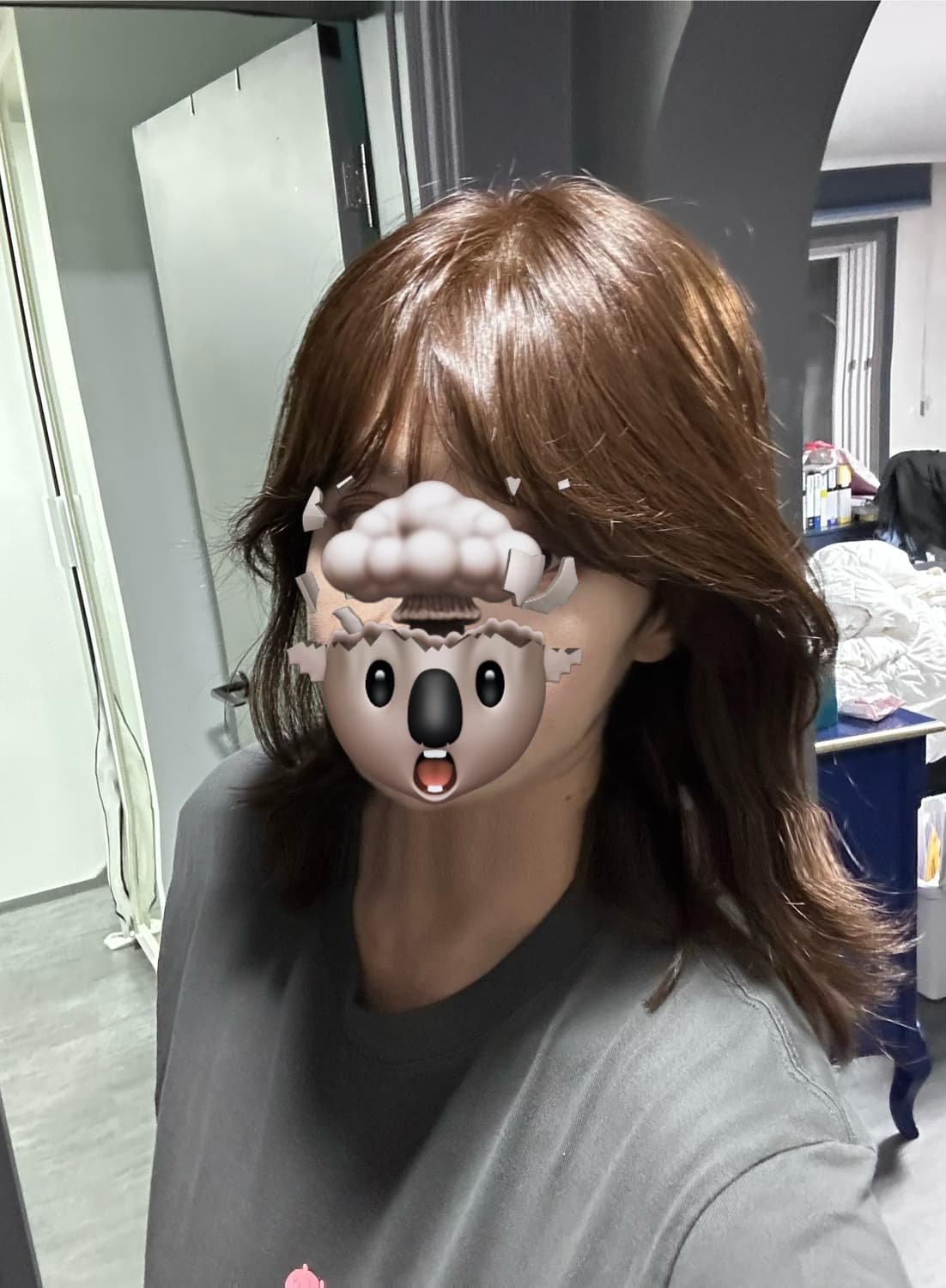 중단발 레이어드컷 인모 가발(박승철 스튜디오) 상품이미지1