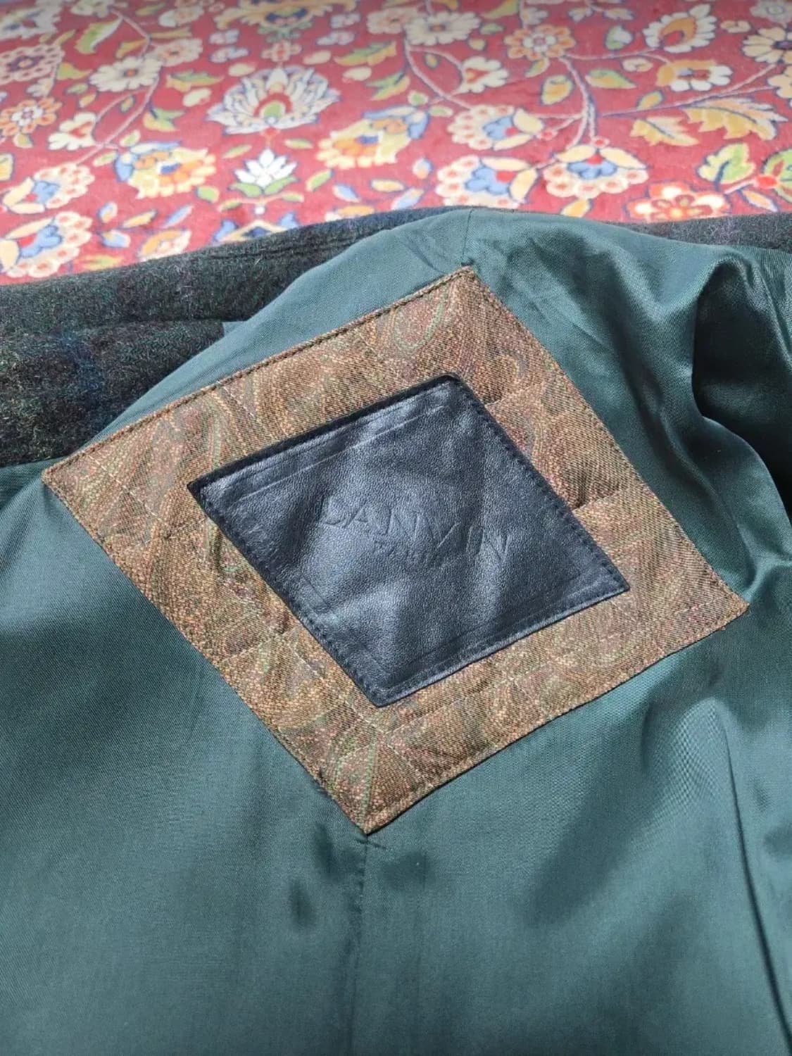 90s 랑방(LANVIN) 체크  울 자켓 105~110 상품이미지8