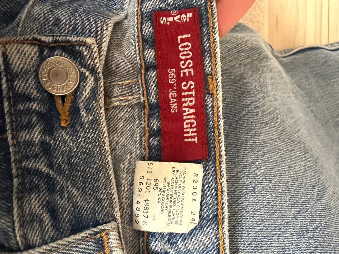 빈티지 00s 리바이스 levis 569 made in usa 상품이미지4