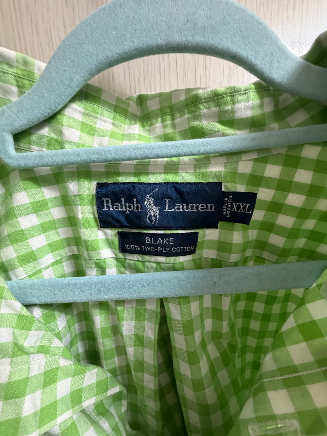 폴로 랄프로렌 그린체크 XXL 상품이미지2