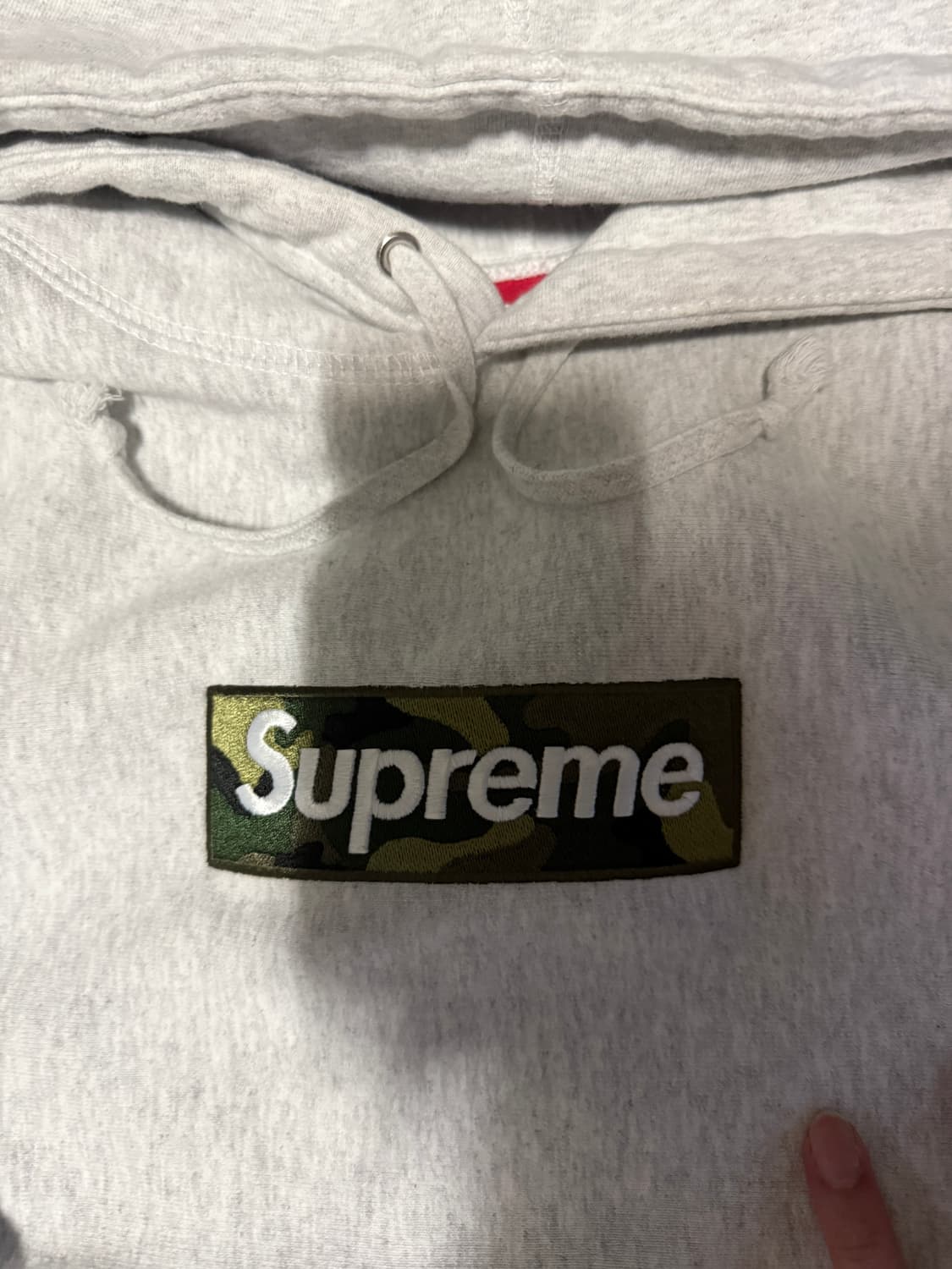 L사이즈 슈프림 23FW 박스로고 후드 애쉬그레이 카모박스로고 상품이미지2