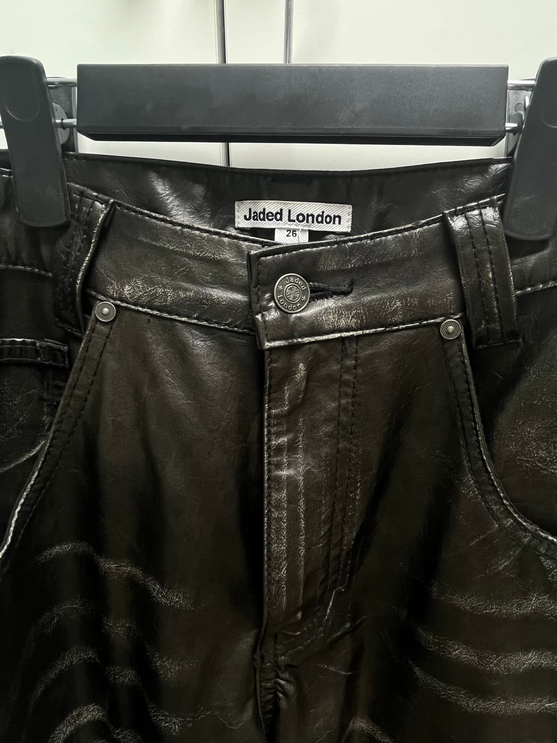 Jaded london 제이디드런던 페이크레더팬츠 상품이미지6