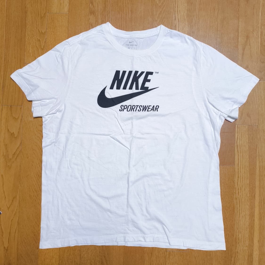 [XXL] NIKE  나이키 로고 화이트 티셔츠 상품이미지2
